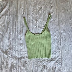Light green crop top